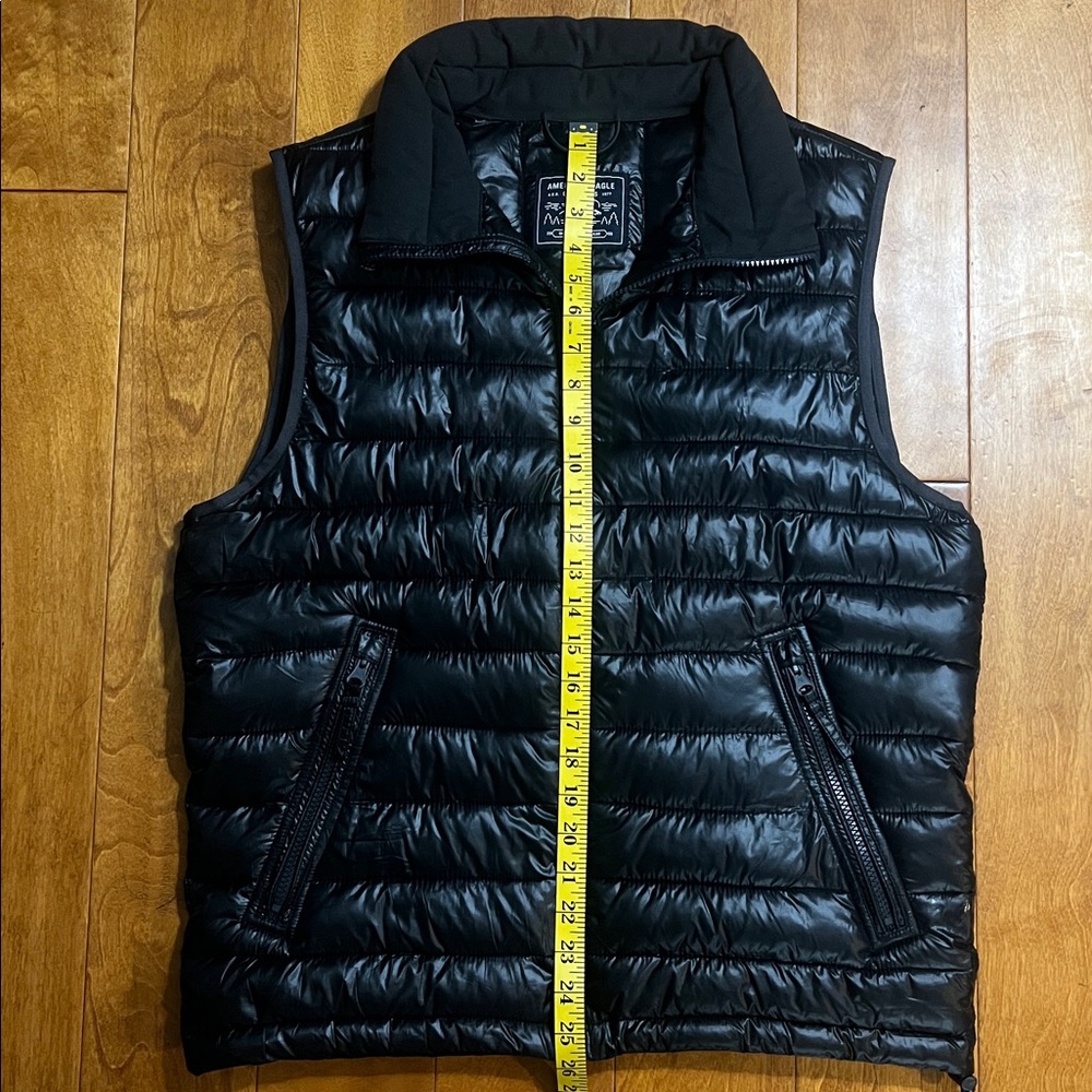 American Eagle Puffer Vest Size S Black Lightweight Preppy Outdoor Gorpcore - Picture 7 of 13